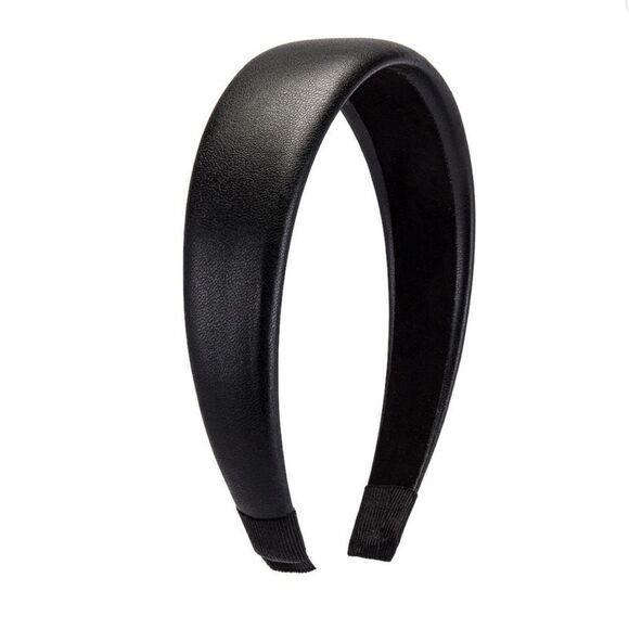 Revolve Shashi Black Faux Leather Lilith Headband main image 9